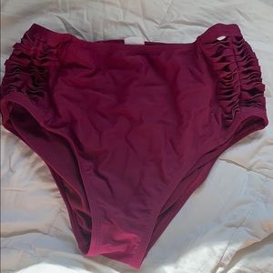 High waisted bikini bottoms